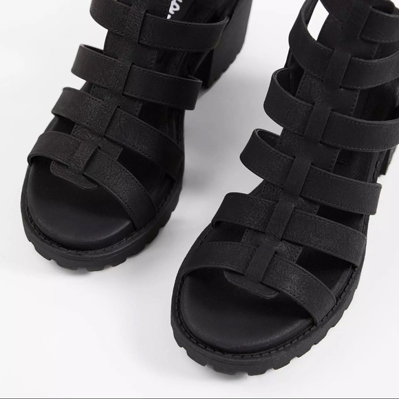 NWOT Chinese Laundry Fun Stuff Chunky Strap Sandal BLACK - SIZE 8 - Picture 8 of 10